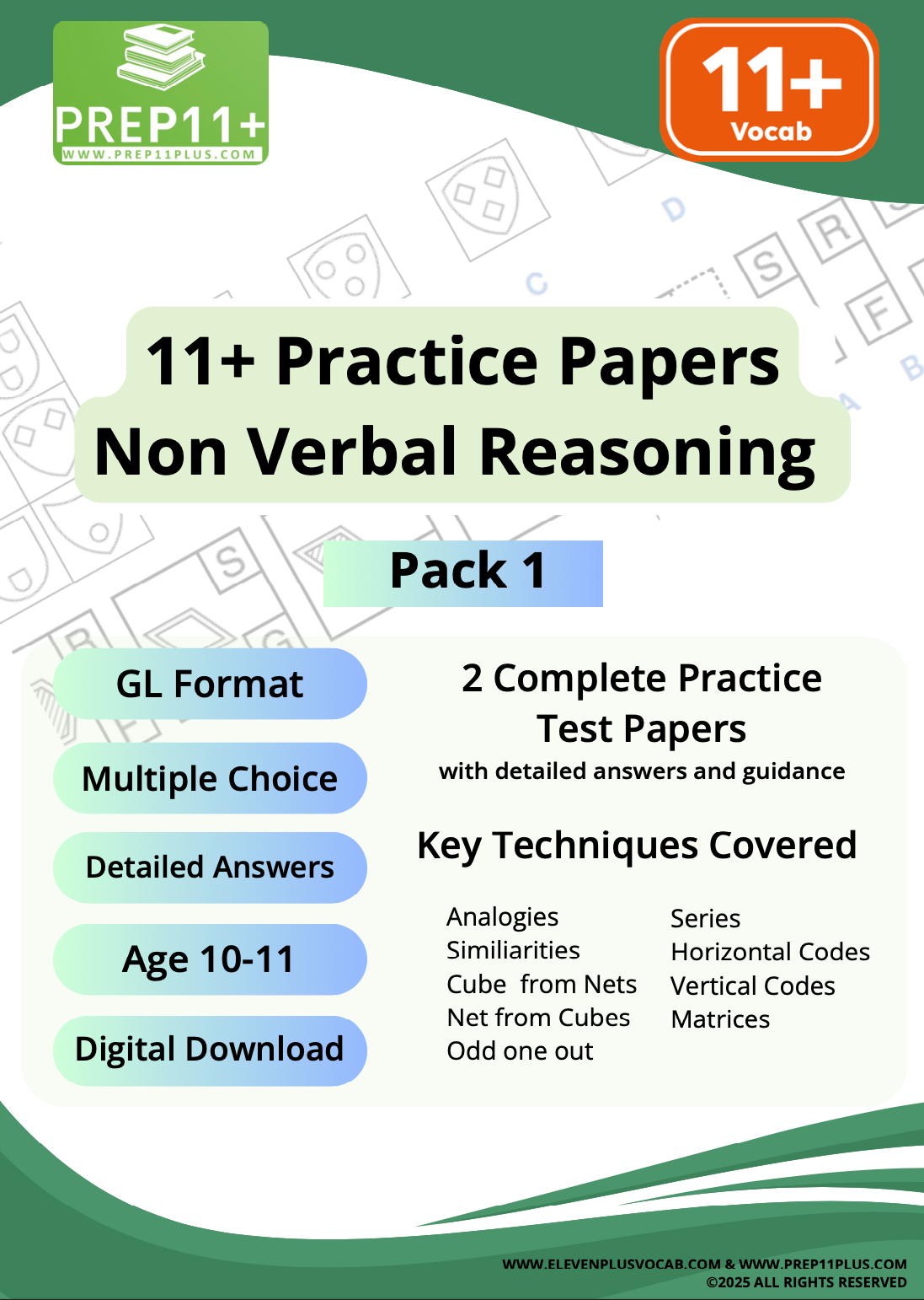 NVR GL 11+ Practice Paper - Pack1