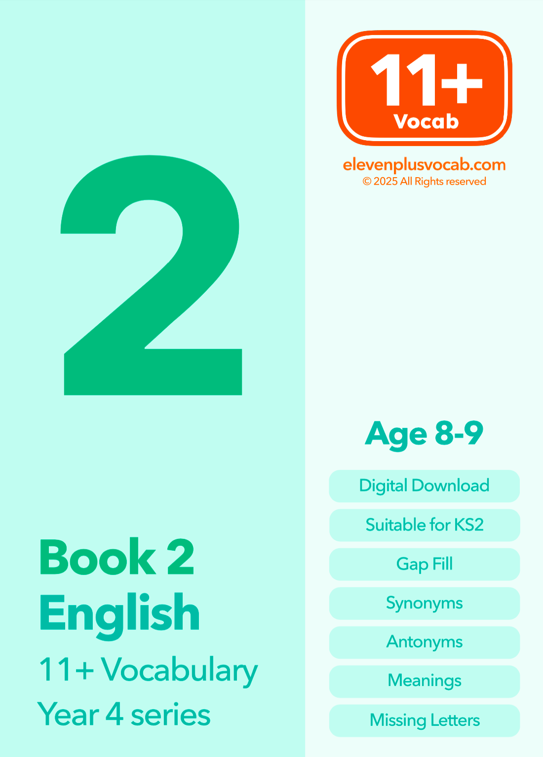 Year 4 Series - 11+ English Vocab book 2 in PDF format