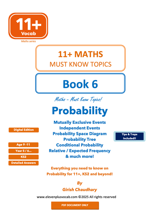 11+ Maths - PDF Book 6
